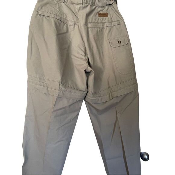 Cabela's Outdoors Mens Khaki Hiking Convertible Cargo Pants / Shorts Size 38 - Picture 2 of 10
